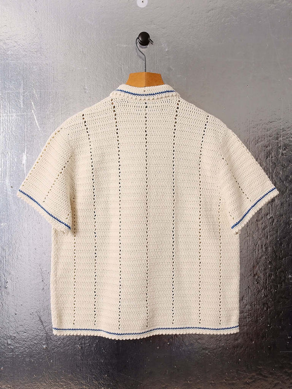 Abel Crochet Shirt - Blue alternate view