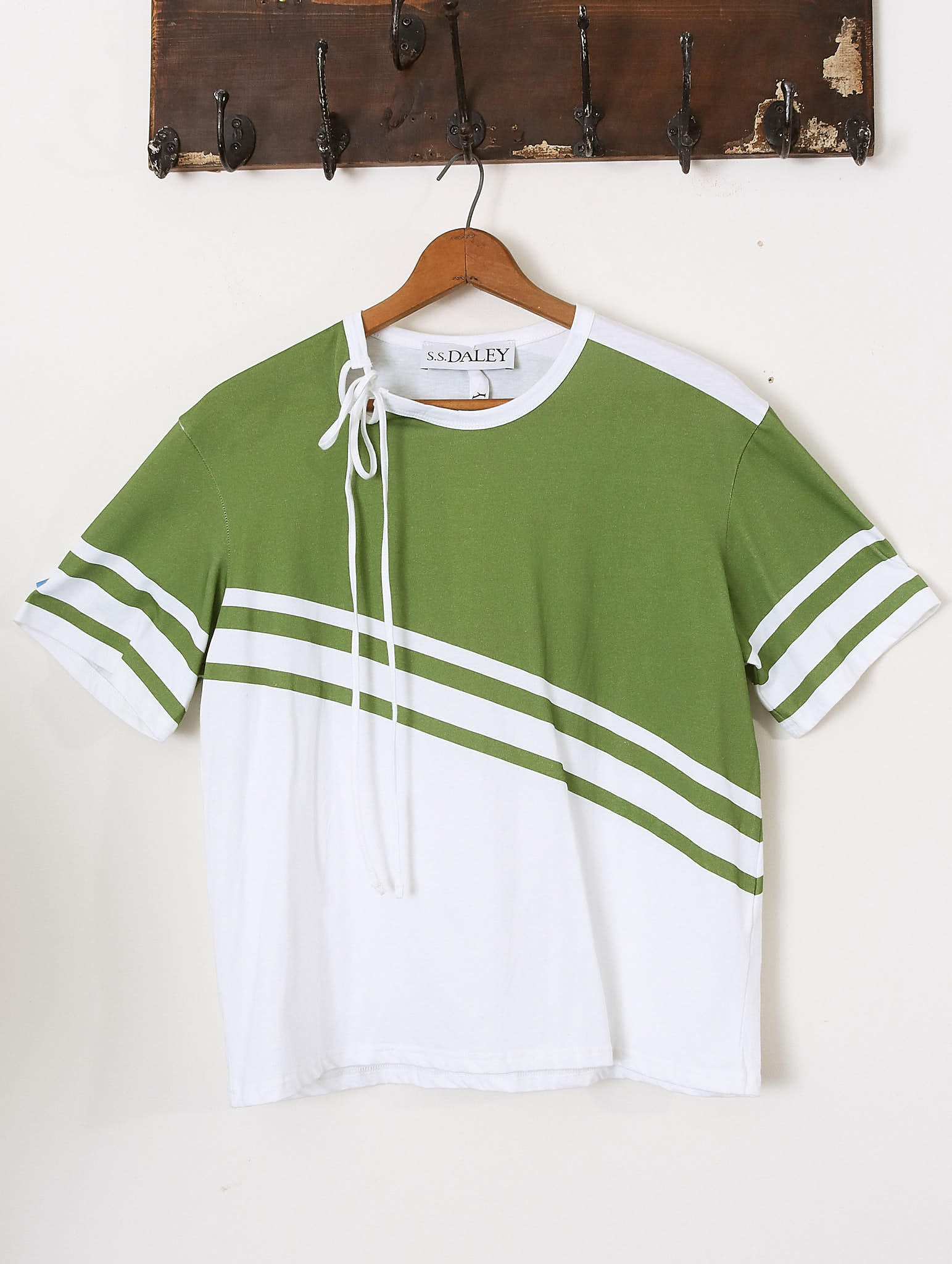 'Toby' Striped T-Shirt - Green - Archival Sale