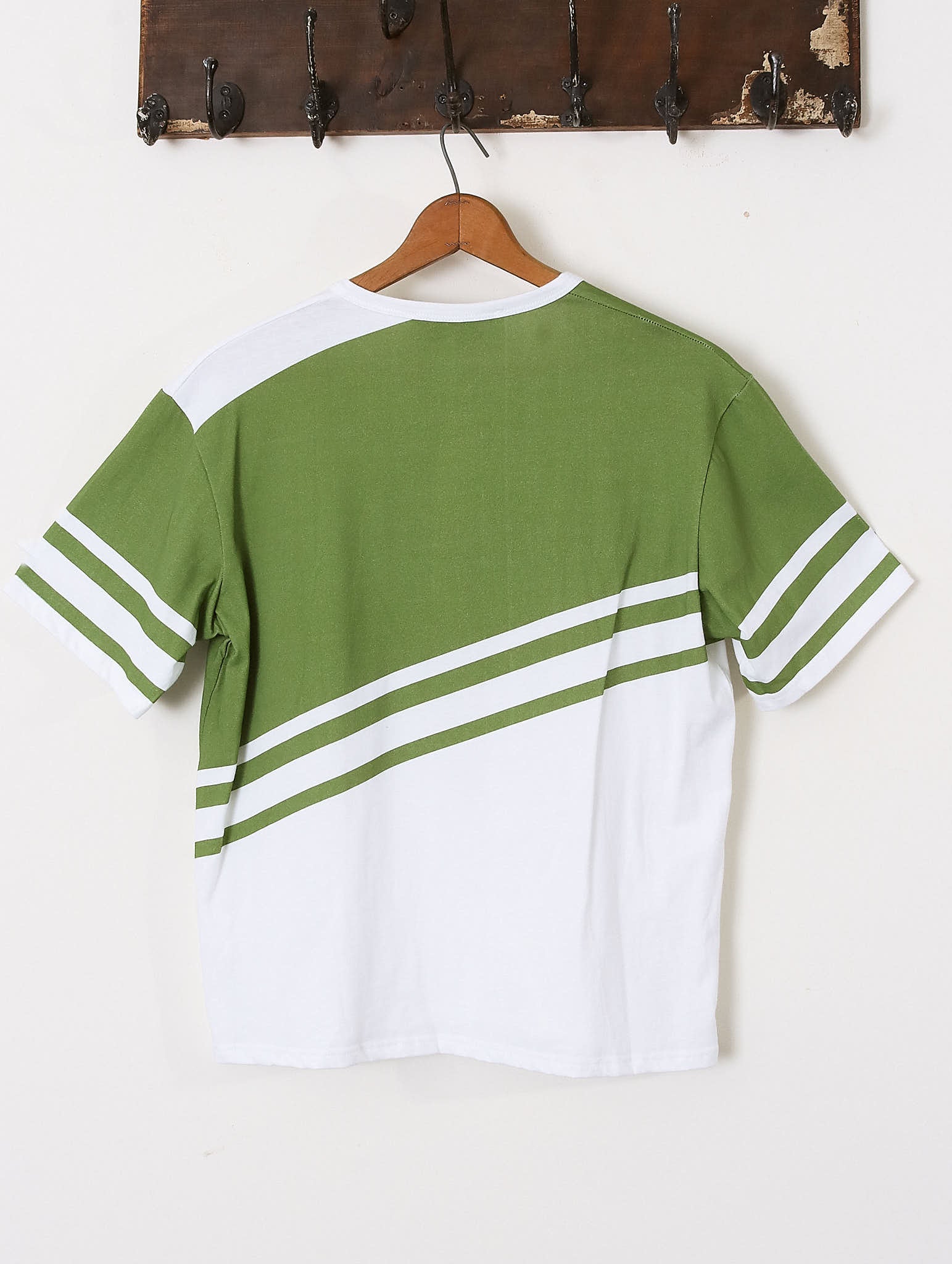 'Toby' Striped T-Shirt - Green - Archival Sale