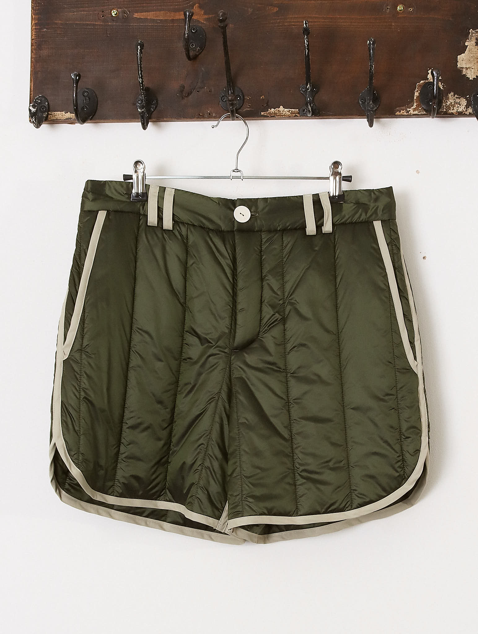 'Durham' Quilted Shorts - Green - Archival Sale
