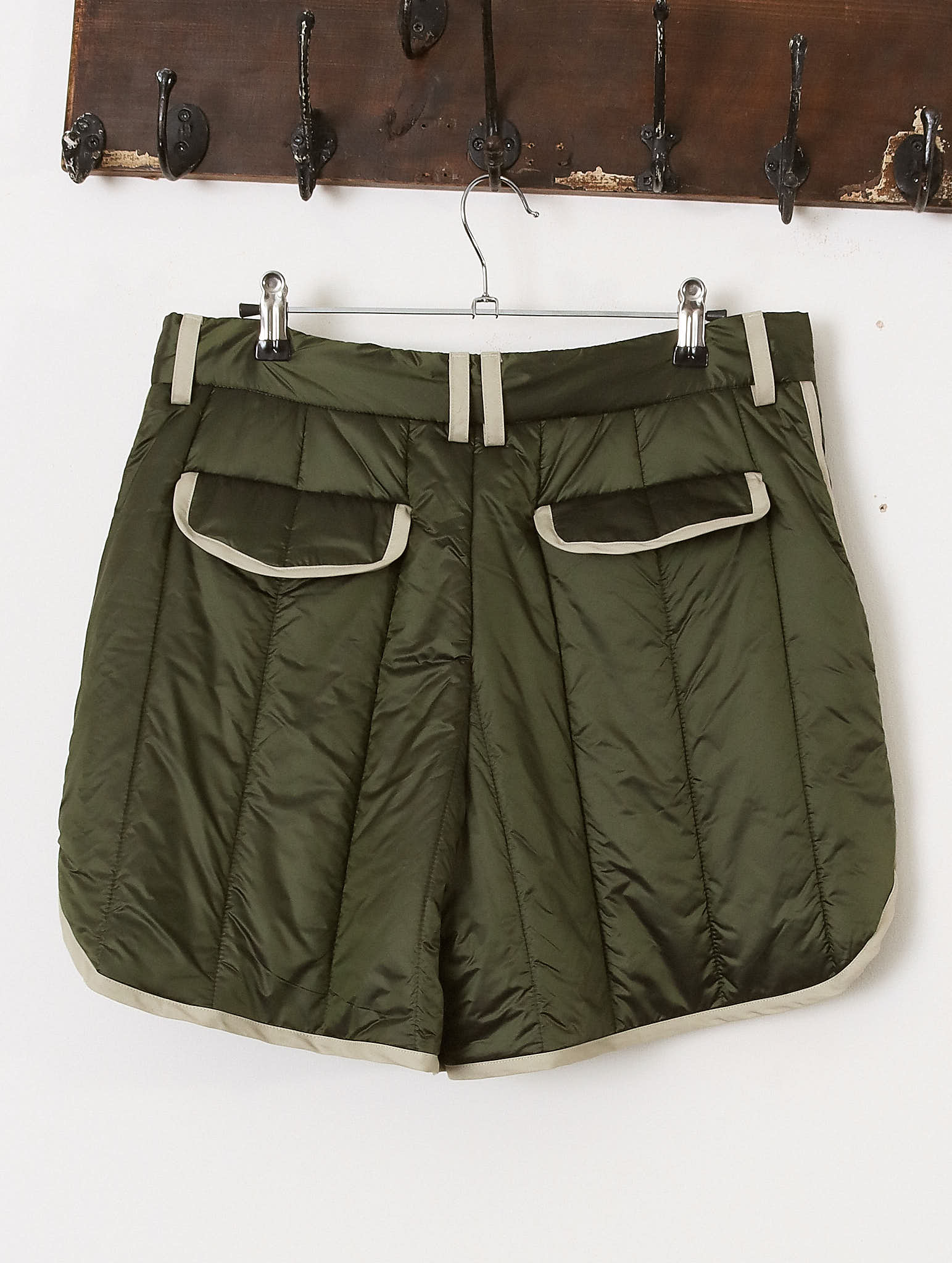 'Durham' Quilted Shorts - Green - Archival Sale