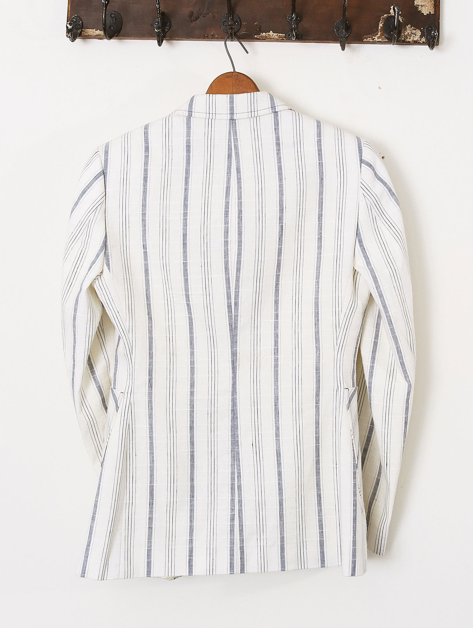 'Perry' Linen Tailored Jacket - Striped - Archival Sale