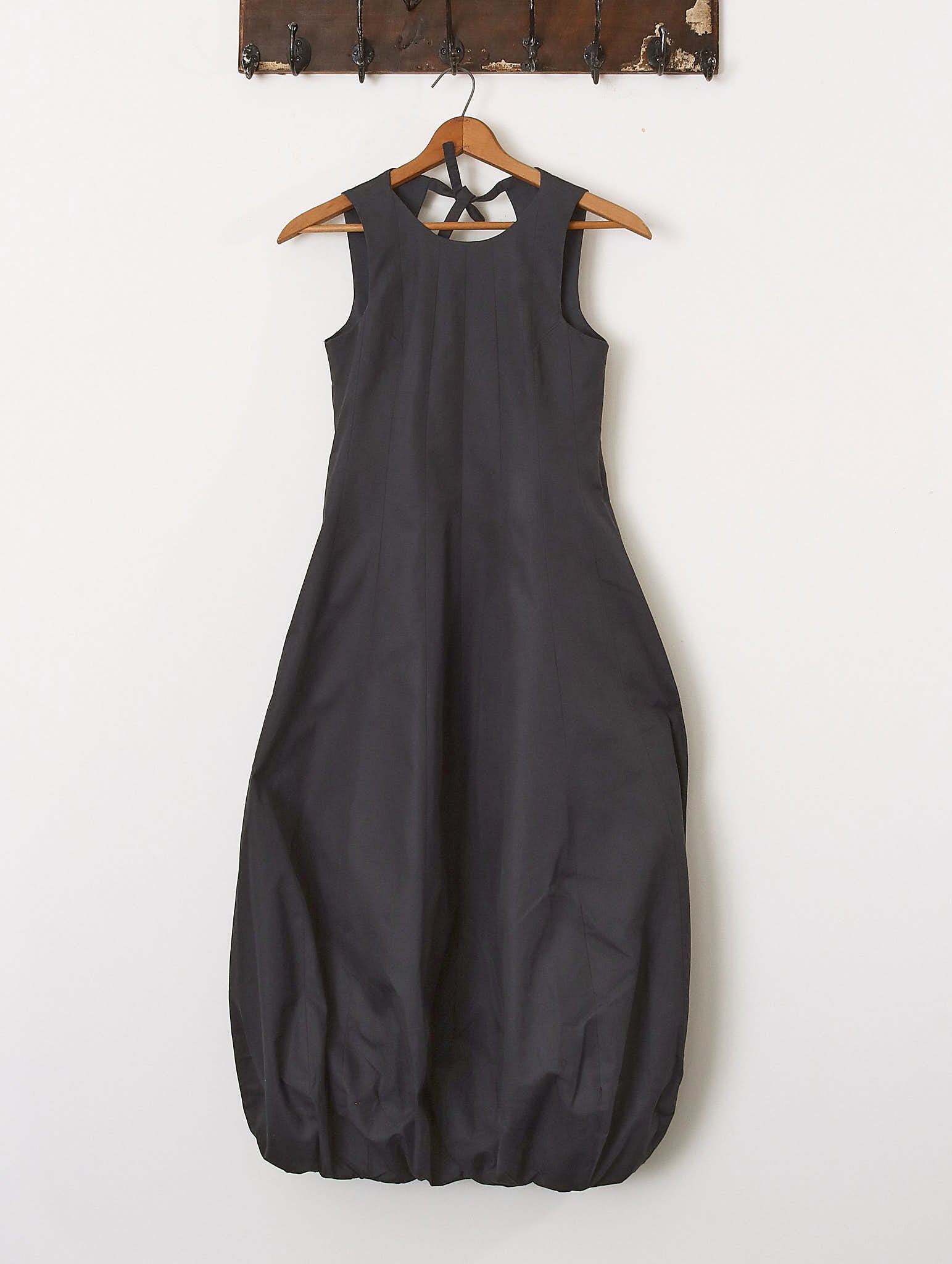 'Aisling' Open-back Balloon Dress - Navy - Archival Sale
