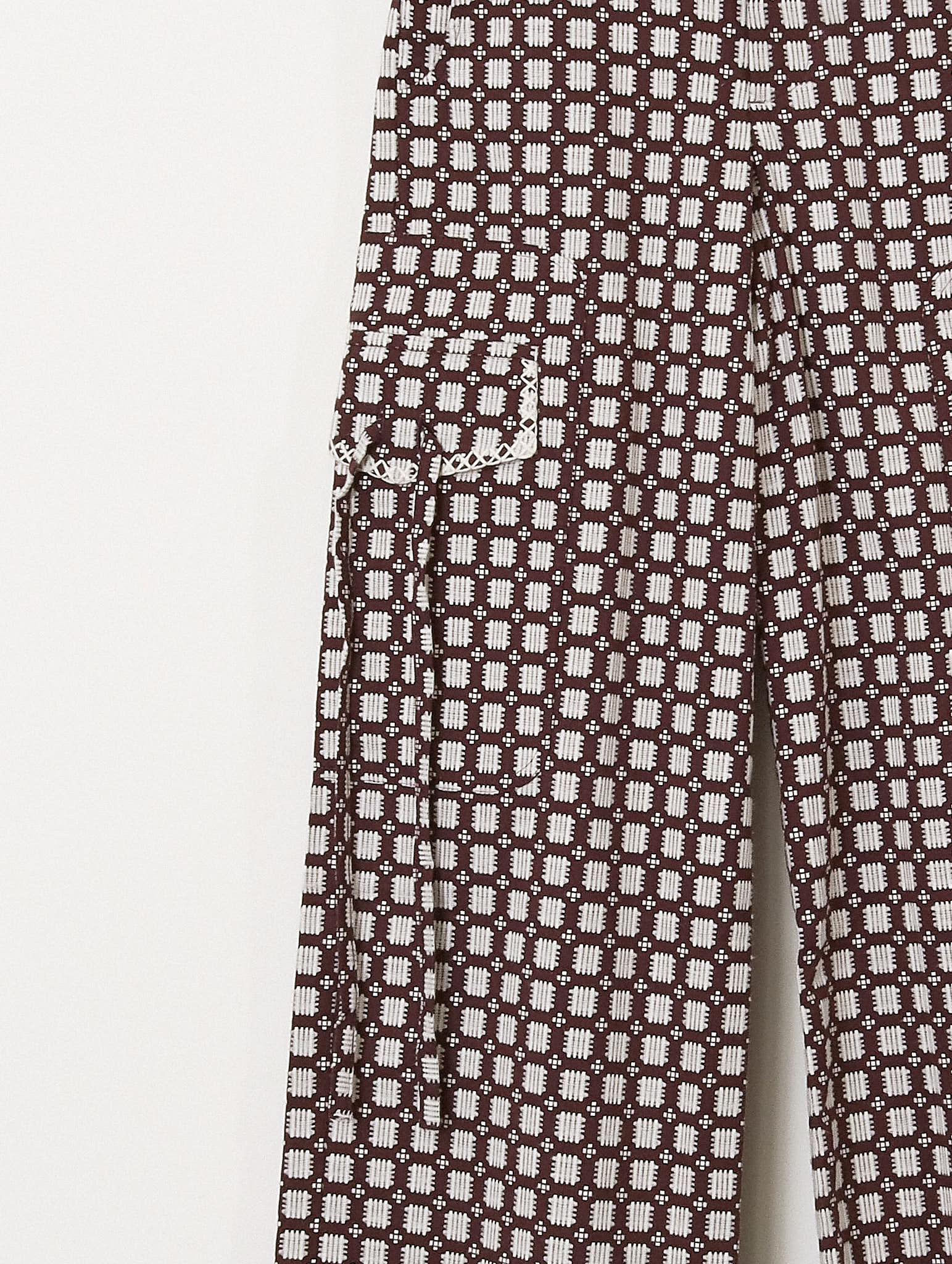 'Milton' Cargo - Purple & Ecru - Archival Sale