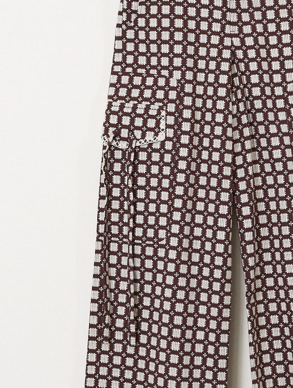 'Milton' Cargo - Purple & Ecru - Archival Sale alternate view