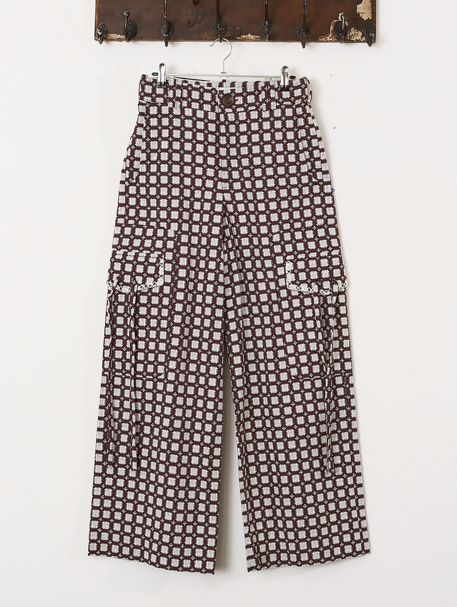 'Milton' Cargo - Purple & Ecru - Archival Sale