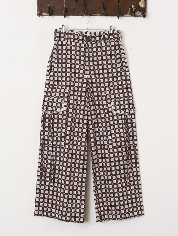 'Milton' Cargo - Purple & Ecru - Archival Sale