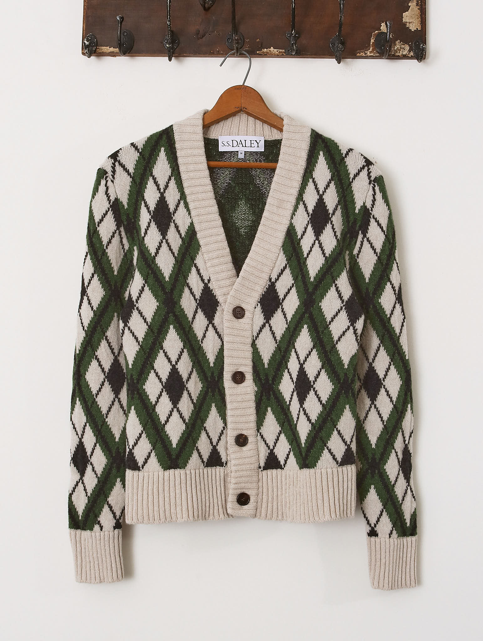 'Ellison' Argyle Cardigan - Green - Archival Sale