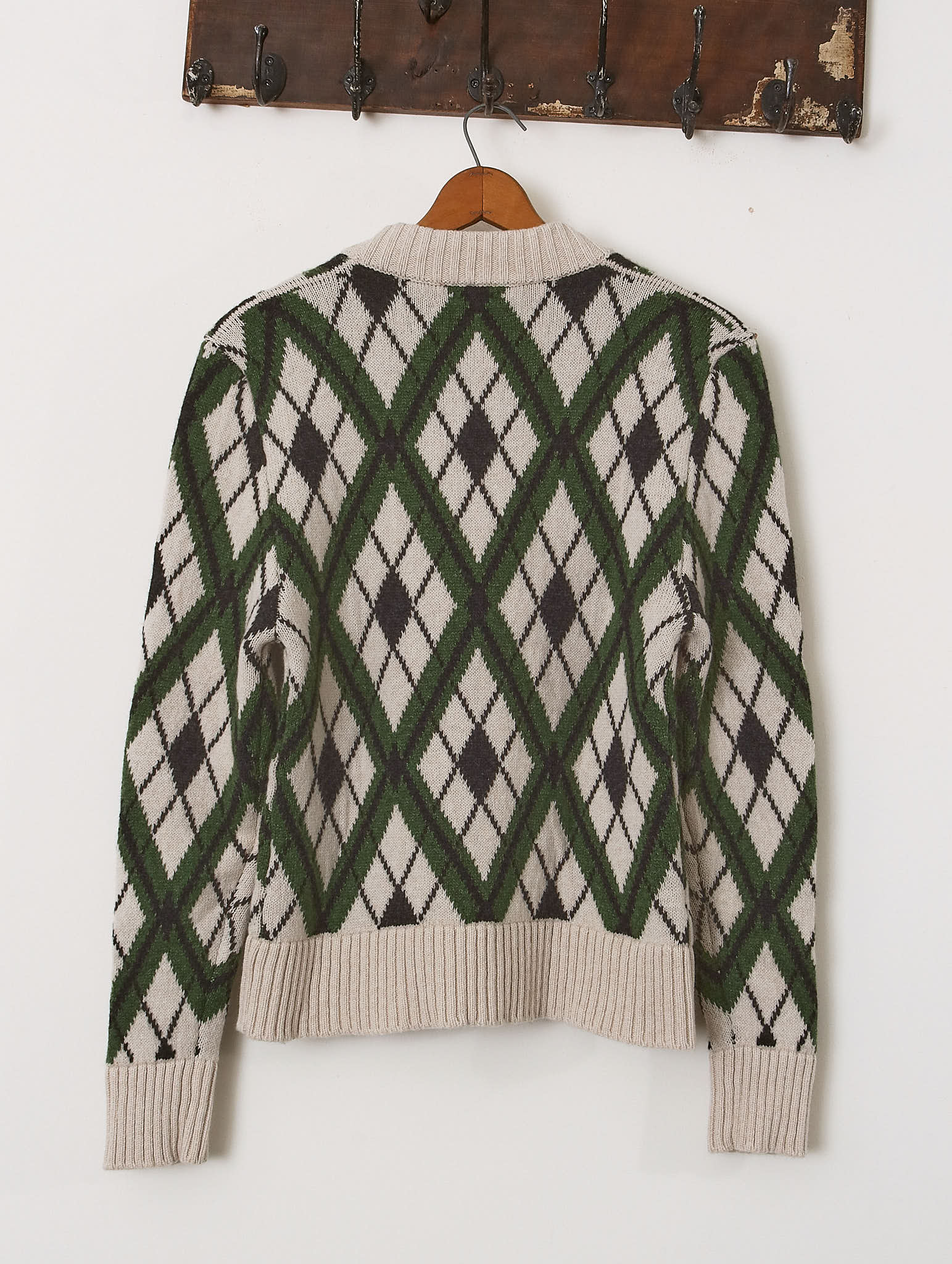 'Ellison' Argyle Cardigan - Green - Archival Sale