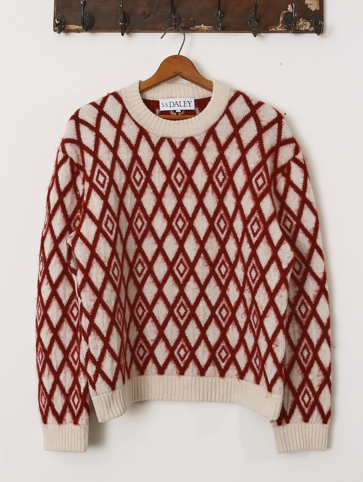 'Joe' Diamond Jumper - Red - Archival Sale