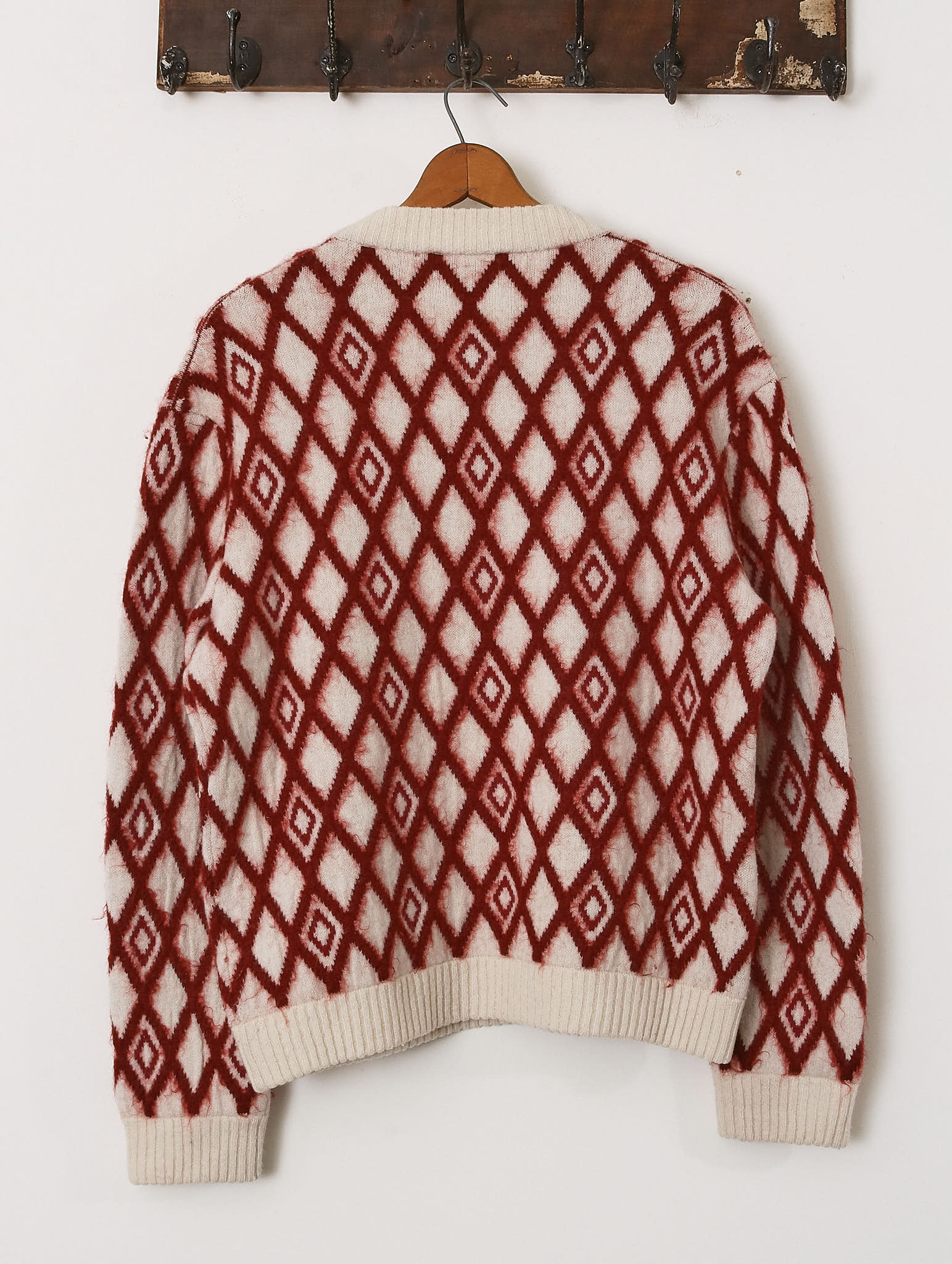 'Joe' Diamond Jumper - Red - Archival Sale