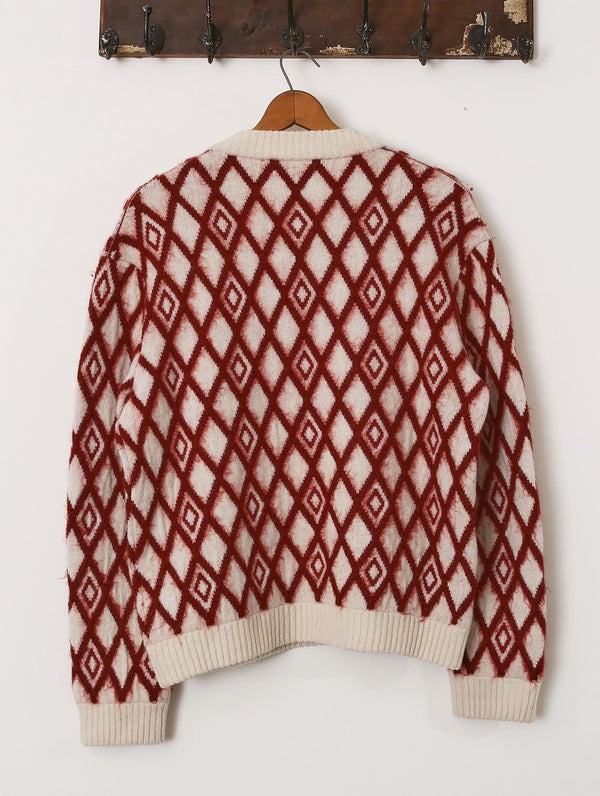 'Joe' Diamond Jumper - Red - Archival Sale alternate view
