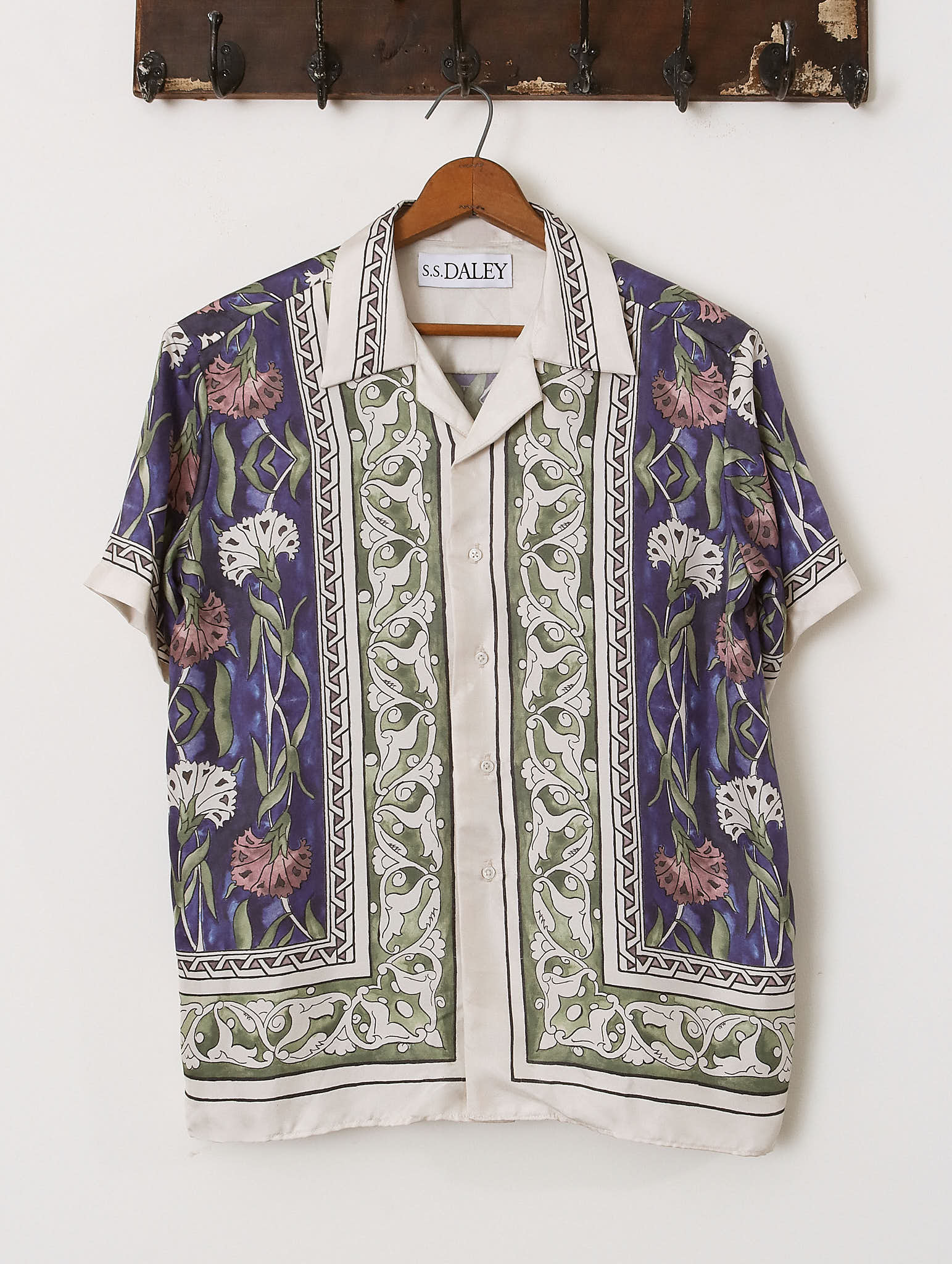 Watercolour Short Sleeve Silk Shirt - Archival Sale