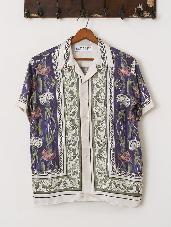 Watercolour Short Sleeve Silk Shirt - Archival Sale
