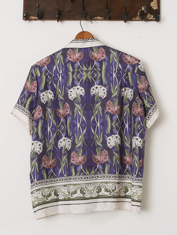 Watercolour Short Sleeve Silk Shirt - Archival Sale alternate view