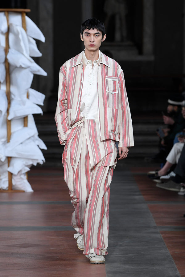 'Flyte' Nightshirt - Red Striped - Archival Sale alternate view